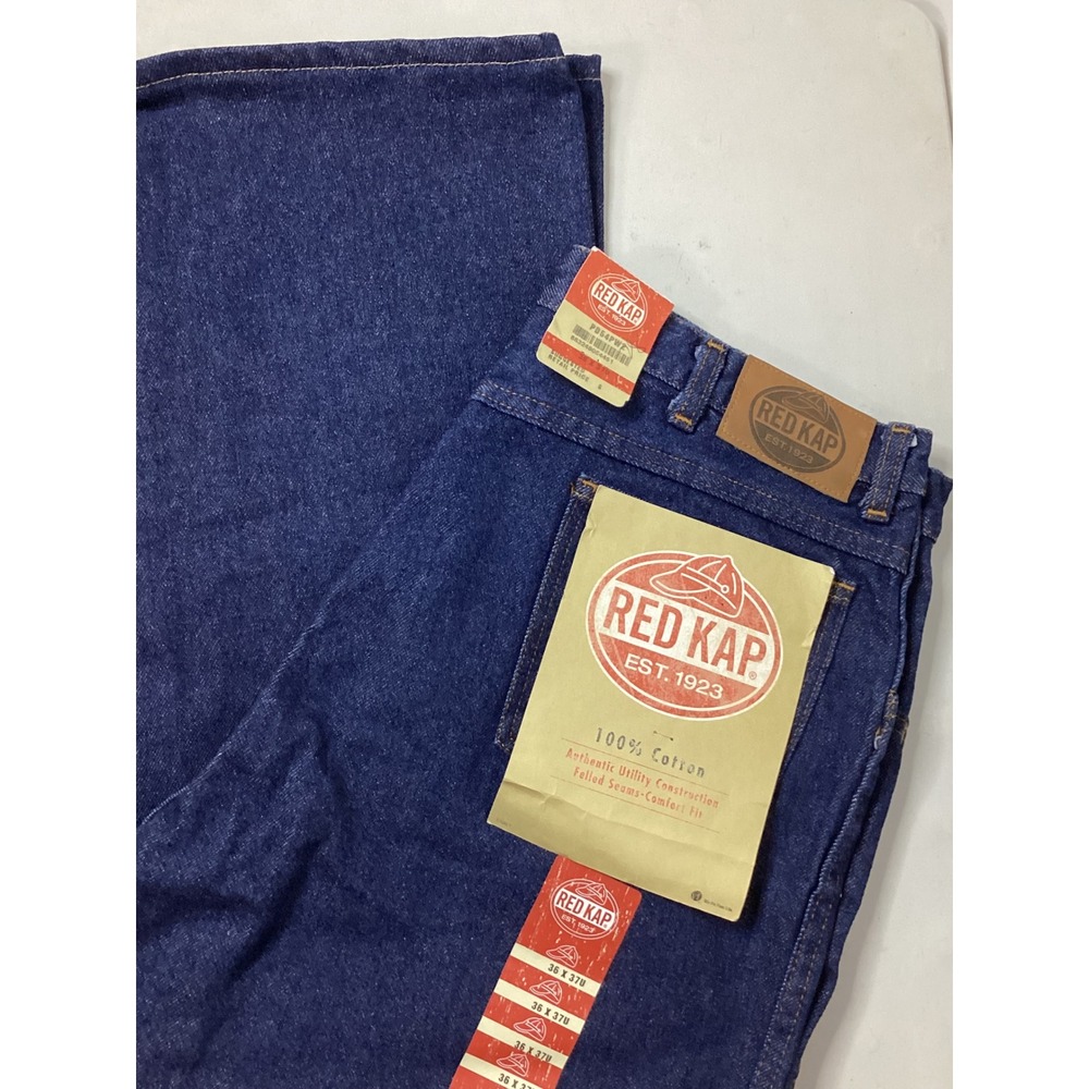 Red Kap Mens Utility Carpenter Jeans‎ Workwear Authentic Construction Blue 36x30